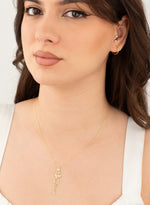 925 Sterling Silver Birth Flower Name Necklace