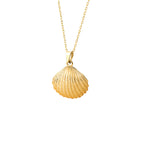 925 Sterling Silver 3D Seashell Necklace