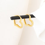 925 Sterling Silver Heart Earrings 18 Mm