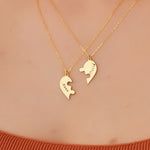925 Sterling Silver Heart Puzzle Name Necklace