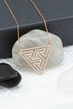 925 Sterling Silver Penrose Triangle Necklace