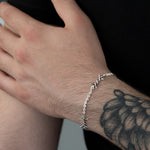 925 Sterling Silver Barbed Wire Bracelet