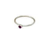 925 Sterling Silver Personalized Birthstone Ring