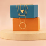 925 Sterling Silver Three Layered Necklace