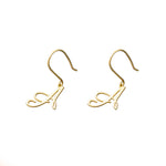 925 Sterling Silver Initial Earring