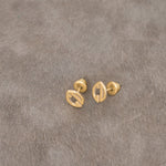 925 Sterling Silver Two Initial Earrings