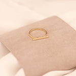 925 Sterling Silver Üstü Düz Bar Ring