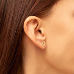 925 Sterling Silver Two Initial Earrings