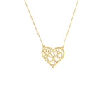 925 Sterling Silver Heart Necklace With Initials