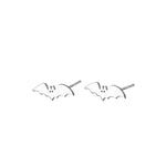 925 Sterling Silver Bat Studs