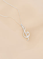 925 Sterling Silver Vav Elif Sol Anahtarı