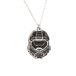 925 Sterling Silver Master Chief Helmet Necklace