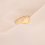 925 Sterling Silver 14K Solid Gold Cloud Ring