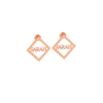 925 Sterling Silver Ear Jacket Name Earring
