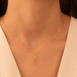 925 Sterling Silver Korean Love Heart Necklace