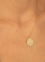 925 Sterling Silver Zodiac Coin Necklace