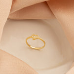 925 Sterling Silver Heart Ortasi Taş Ring Kenarlar Burgu