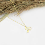 925 Sterling Silver Initial Necklace With Heart