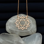 925 Sterling Silver Heart Chakra Necklace