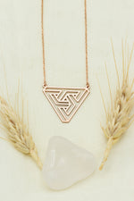 925 Sterling Silver Penrose Triangle Necklace