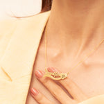 925 Sterling Silver Heart Name Necklace ,
