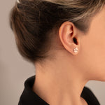 925 Sterling Silver Kintsugi Earring