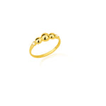 925 Sterling Silver Üç Top Ring Kenari Yanlar Solitaire