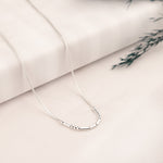 925 Sterling Silver Morse Code Necklace