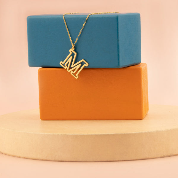 925 Sterling Silver Custom Initial Necklace