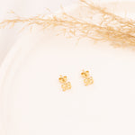 925 Sterling Silver Number Earrings,