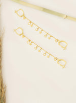 925 Sterling Silver Threader Double Hole Earrings(Zi̇nci̇ri̇ Cs40108)