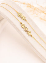 925 Sterling Silver Birth Flower Bracelet,