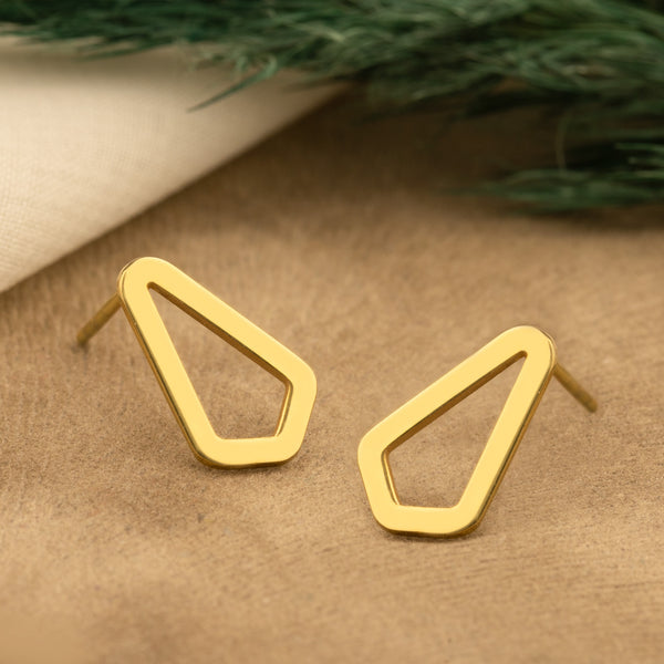 925 Sterling Silver Triangle Earring