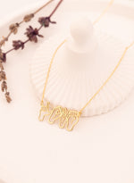 925 Sterling Silver Hand Signal Sign Language Necklace