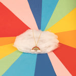 925 Sterling Silver Pride Rainbow Necklace