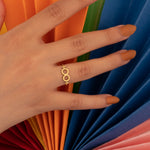 925 Sterling Silver Lesbian Symbol Ring