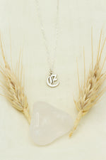 925 Sterling Silver Old English Inital Necklace
