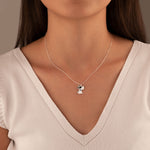 925 Sterling Silver Enamel Dog Necklace,