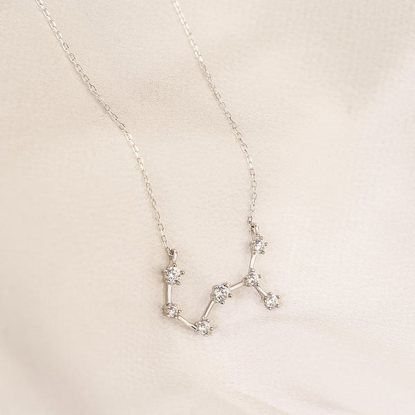 925 Sterling Silver Koç Burcu Star Hari̇tasi Necklace Nsp50031-1