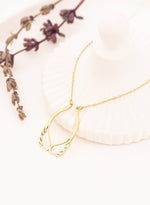 925 Sterling Silver Angel Wing Ring Holder Necklace