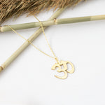 925 Sterling Silver Om Necklace