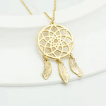 925 Sterling Silver Dream Catcher Necklace