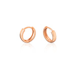 925 Sterling Silver Domed Kalin Hoop Earrings 14 Mm