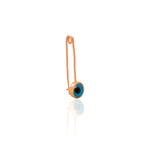 925 Sterling Silver Enamel Evil Eye Brooch