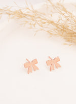 925 Sterling Silver Ribbon Earrings
