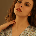 925 Sterling Silver Initial On Heart Necklace