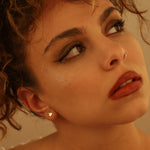 925 Sterling Silver Fire Flame Stud
