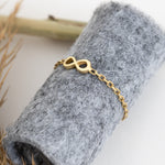 925 Sterling Silver Infinity Chain Ring