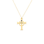925 Sterling Silver Name Cross With Birthstones Necklace