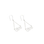 925 Sterling Silver Wizard Harry P. Font Name Dangle & Drop Earring